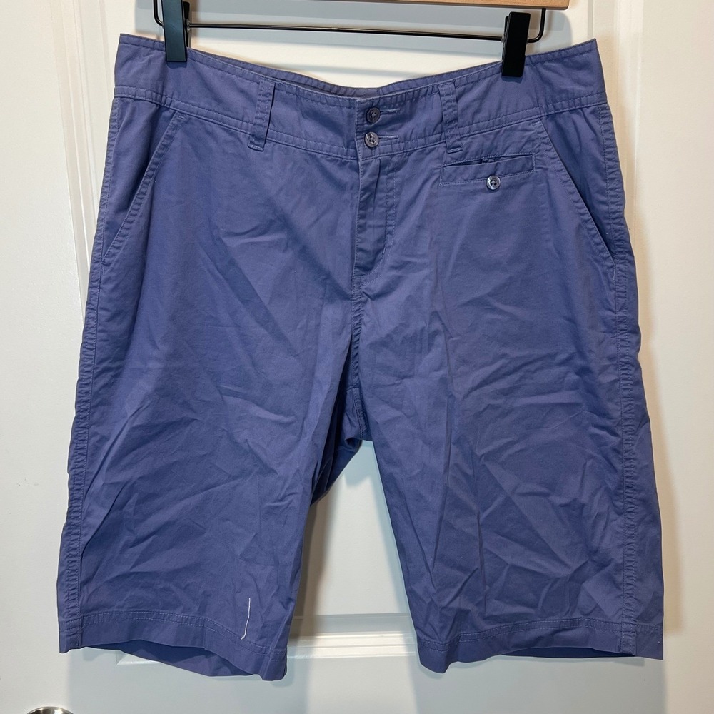 Columbia Womens Shorts Stretch Cotton Twill Blue Size 10